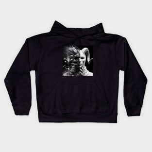 Demon dissapearing in Darkness Kids Hoodie